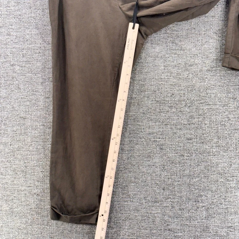 Banana Republic Linen Pants Olive Green 10